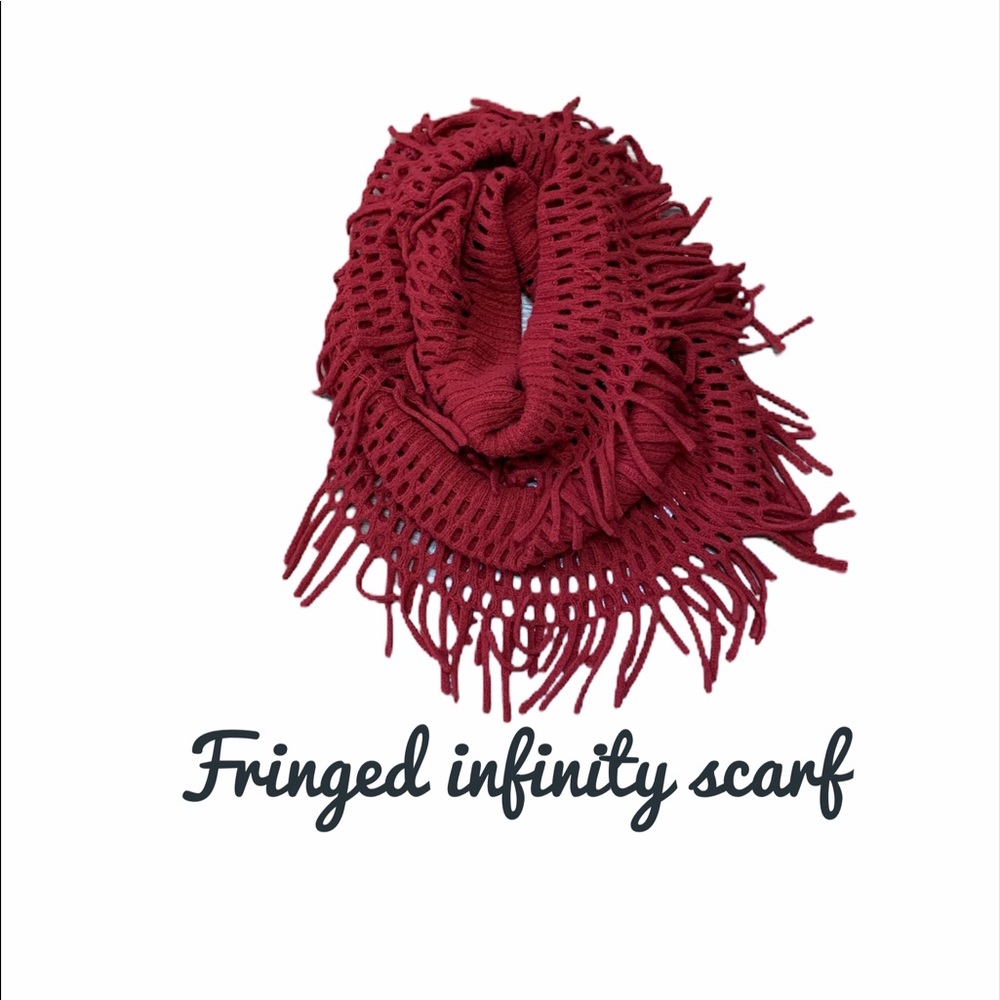 Lowest Deal $8 
100% Acrylic Beautiful Dark Red Scarf